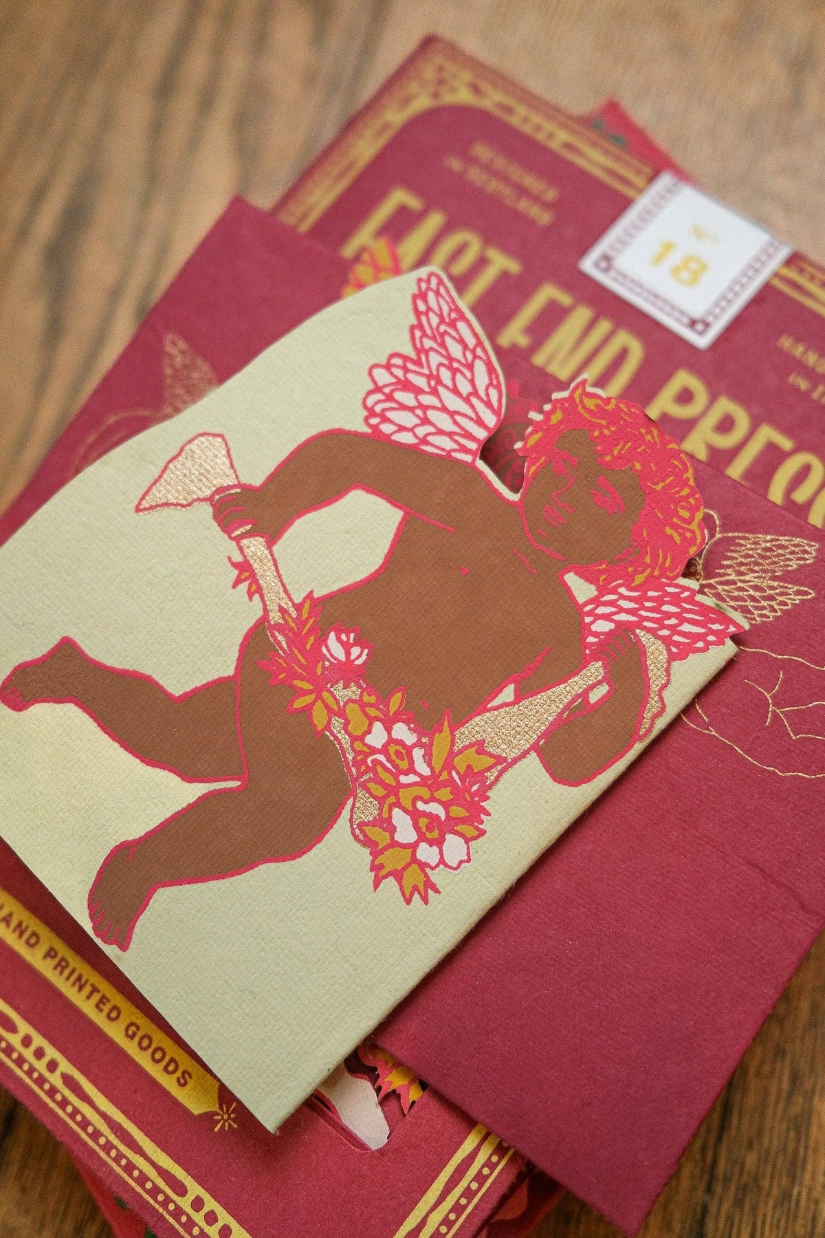 CUPID CONCERTINA GREETING CARD