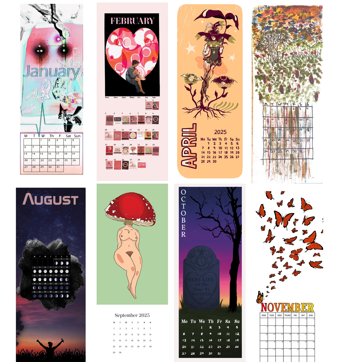 MCLA ART 235 DIY Publishing Calendar Collaboration