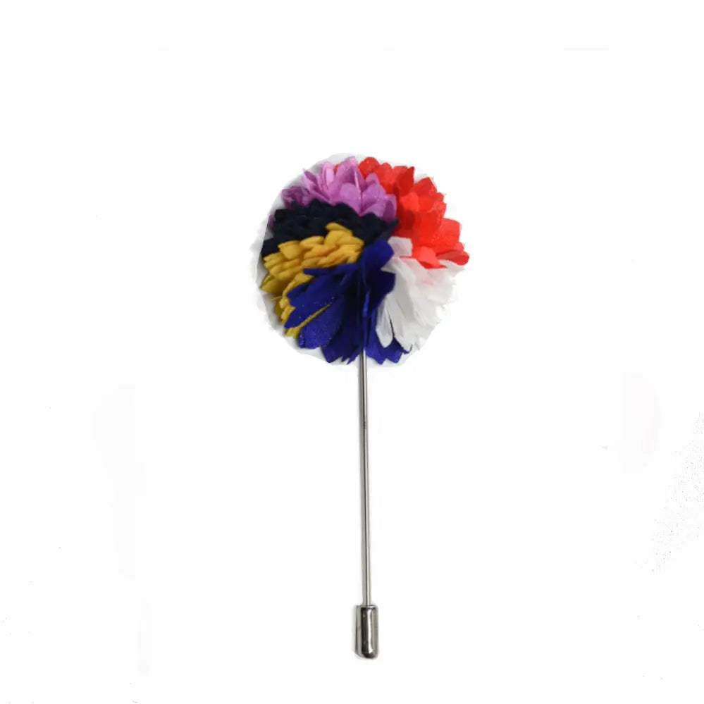 Satin Floral Lapel Pin