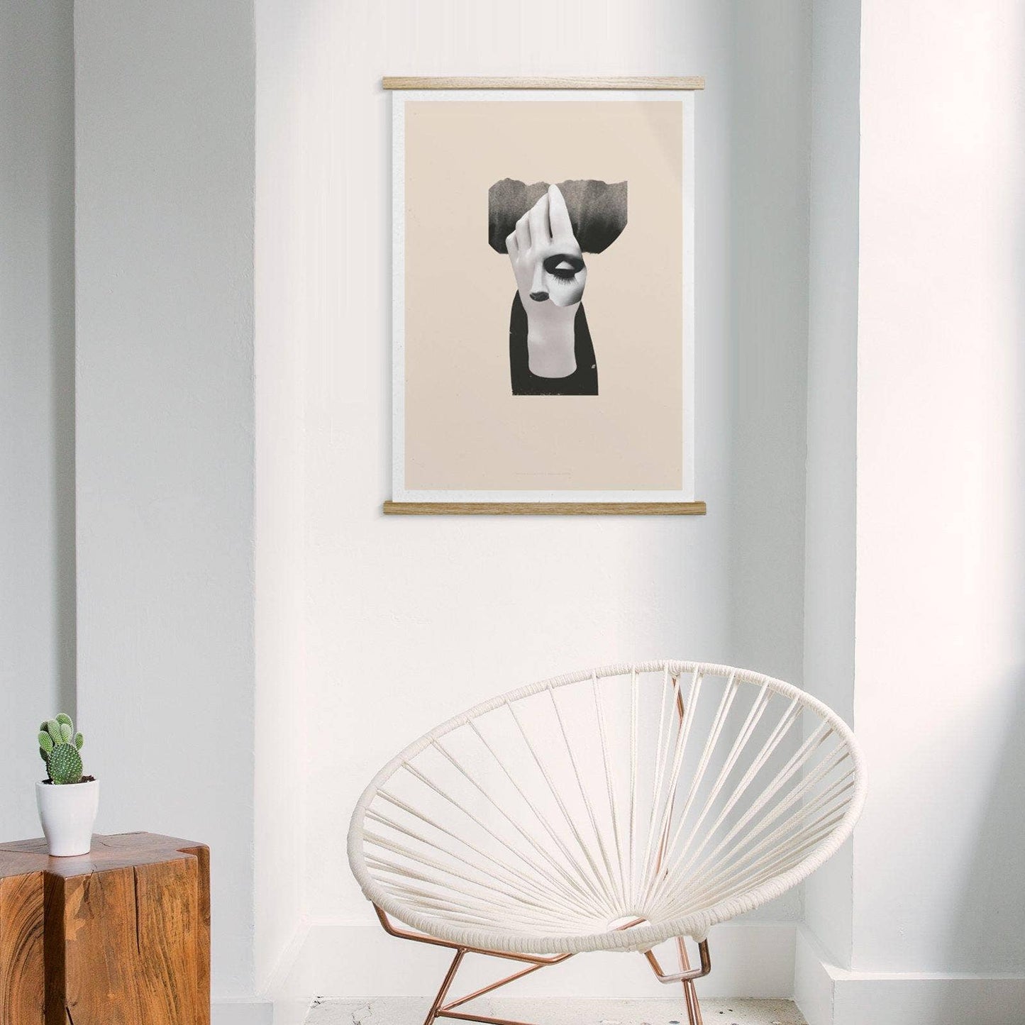 Standard Magnetic Hangers: White / 25" (63.5cm) - prints up to 25" wide