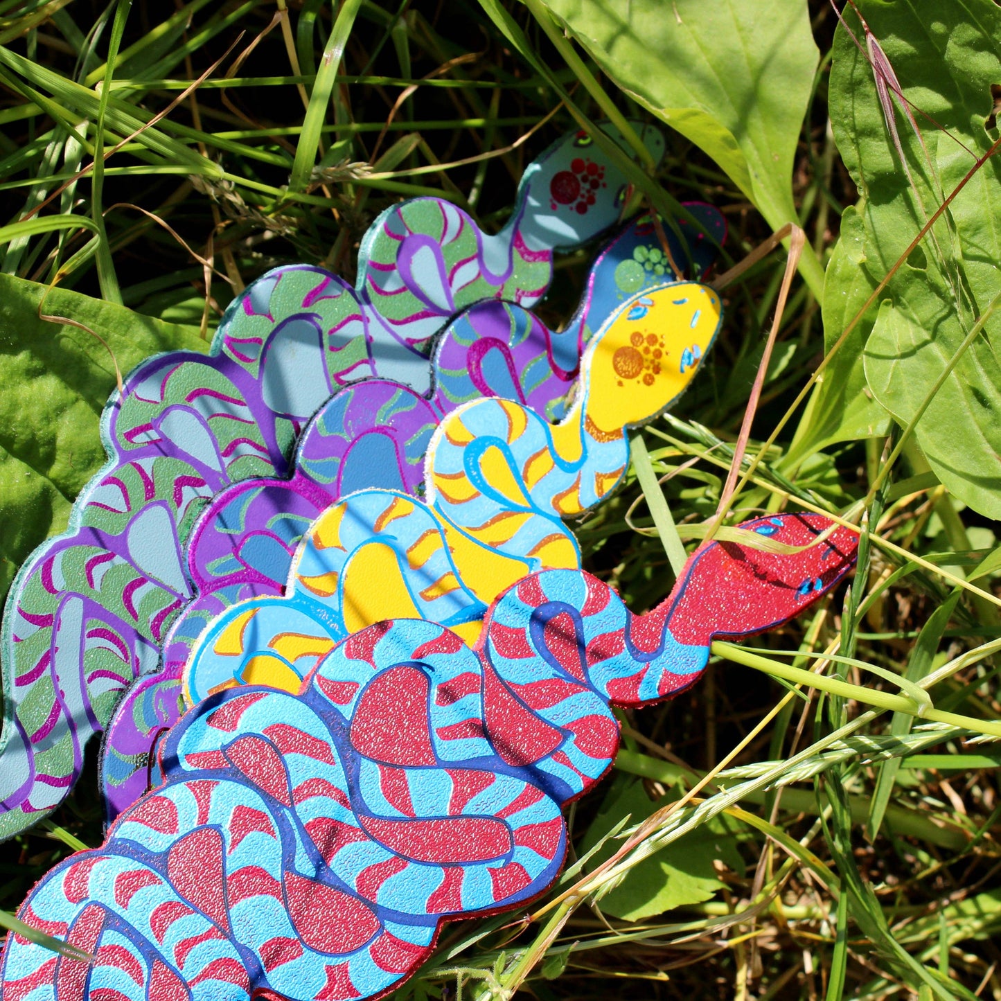 Snake Bookmark: Dark Red