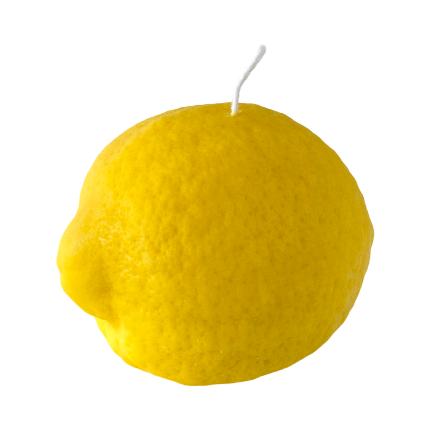 Large Lemon Candle: Lemon / Citrus Peel / Single Lemon