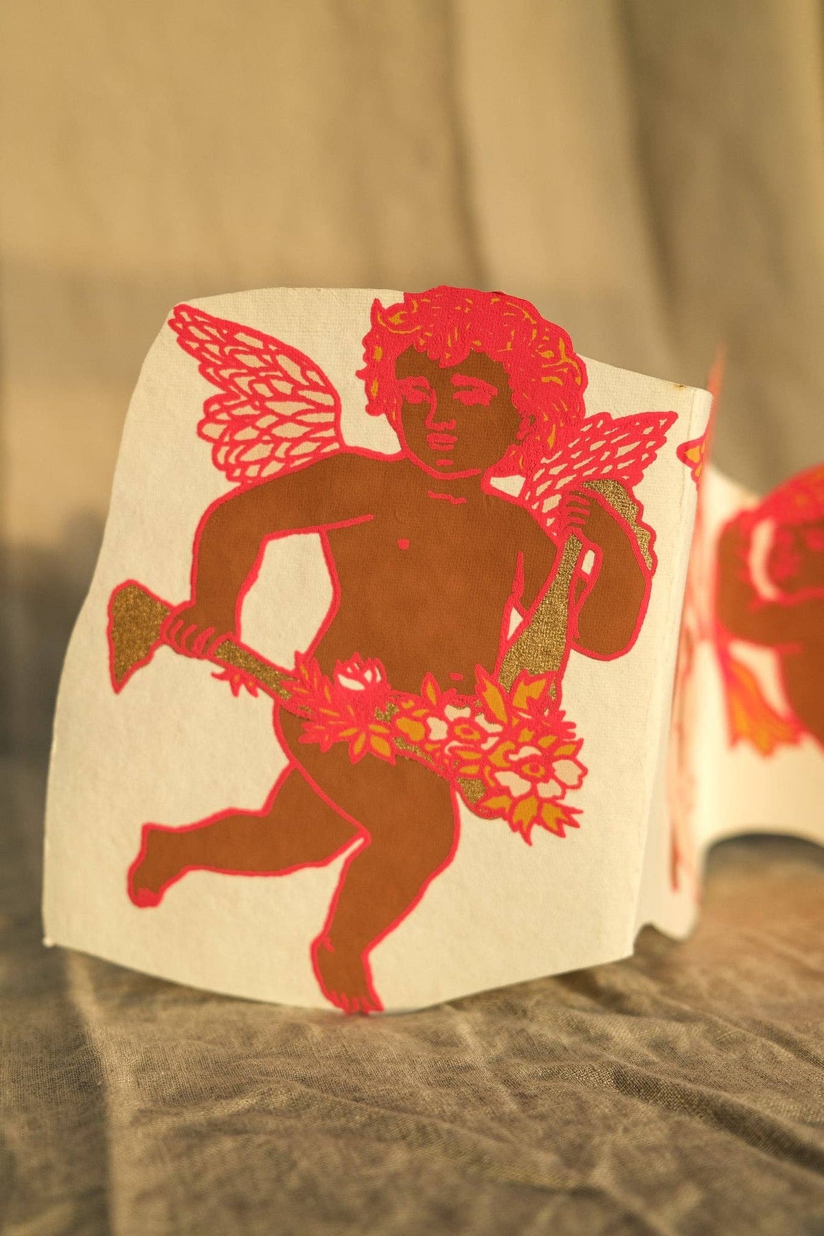 CUPID CONCERTINA GREETING CARD