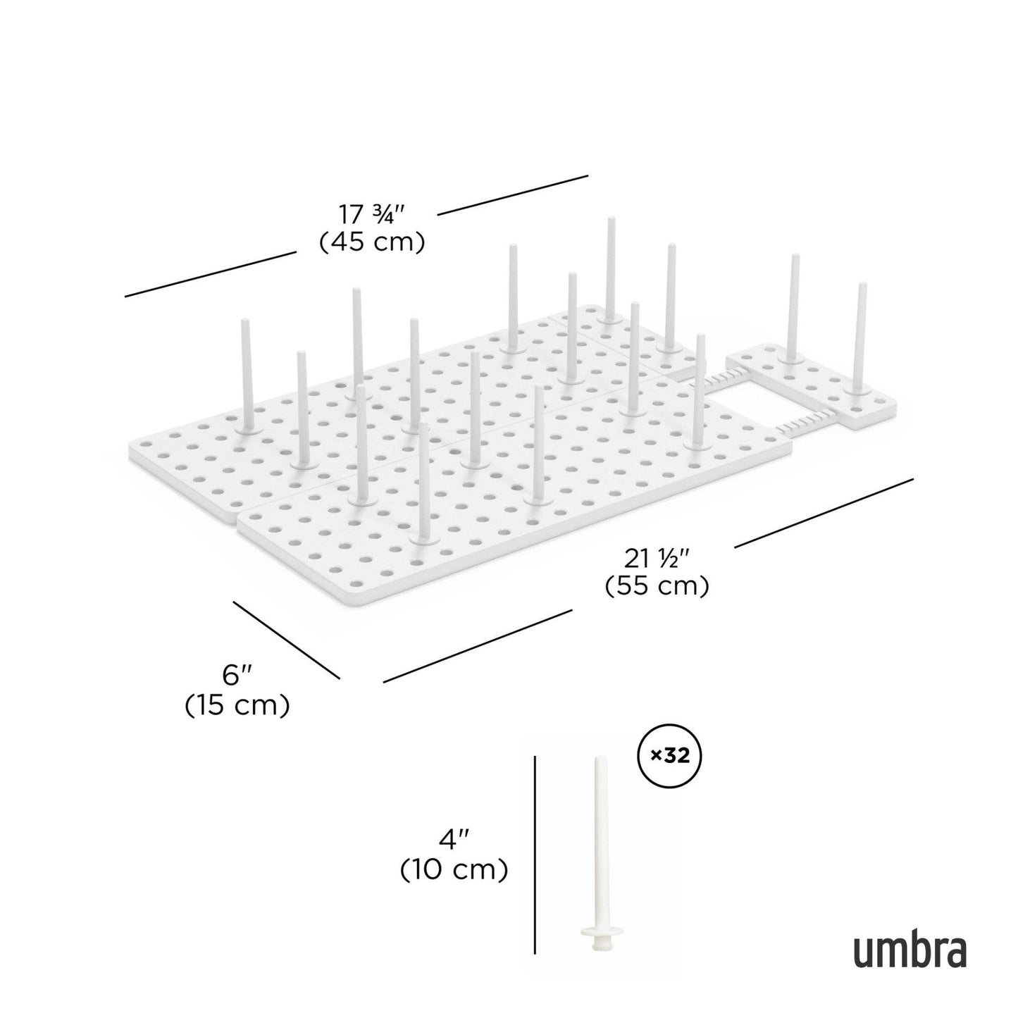 Peggy Drawer Organizers, Set of 2: White / 2-Pack