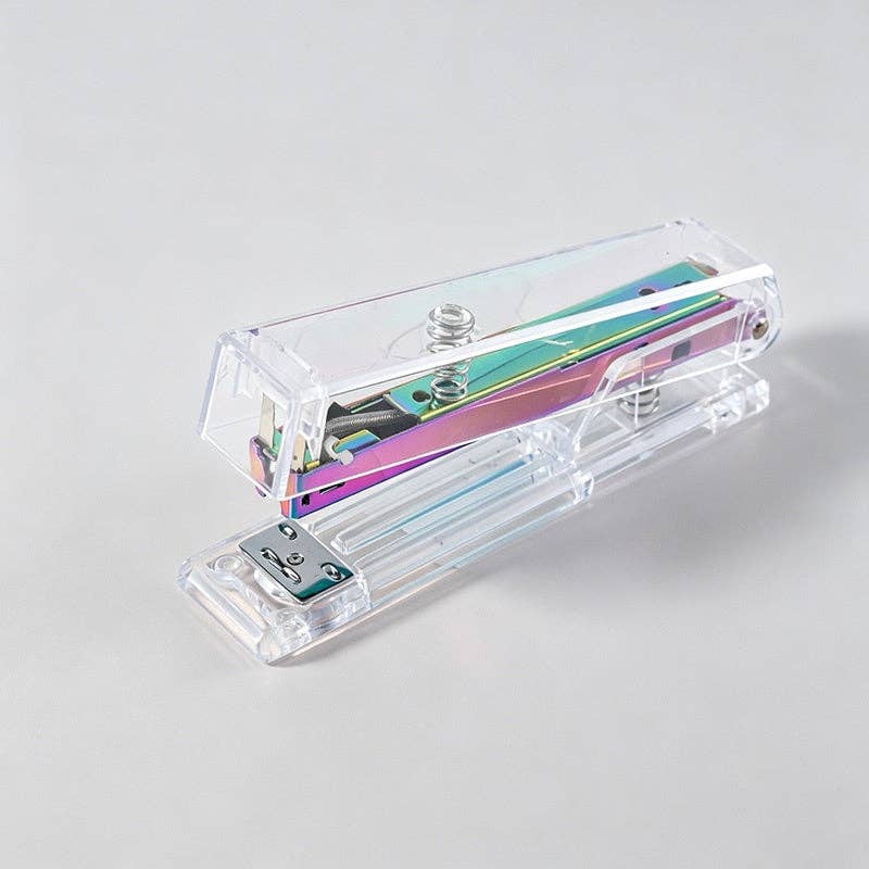 Rose Transparent Stapler: Multi Color / Large