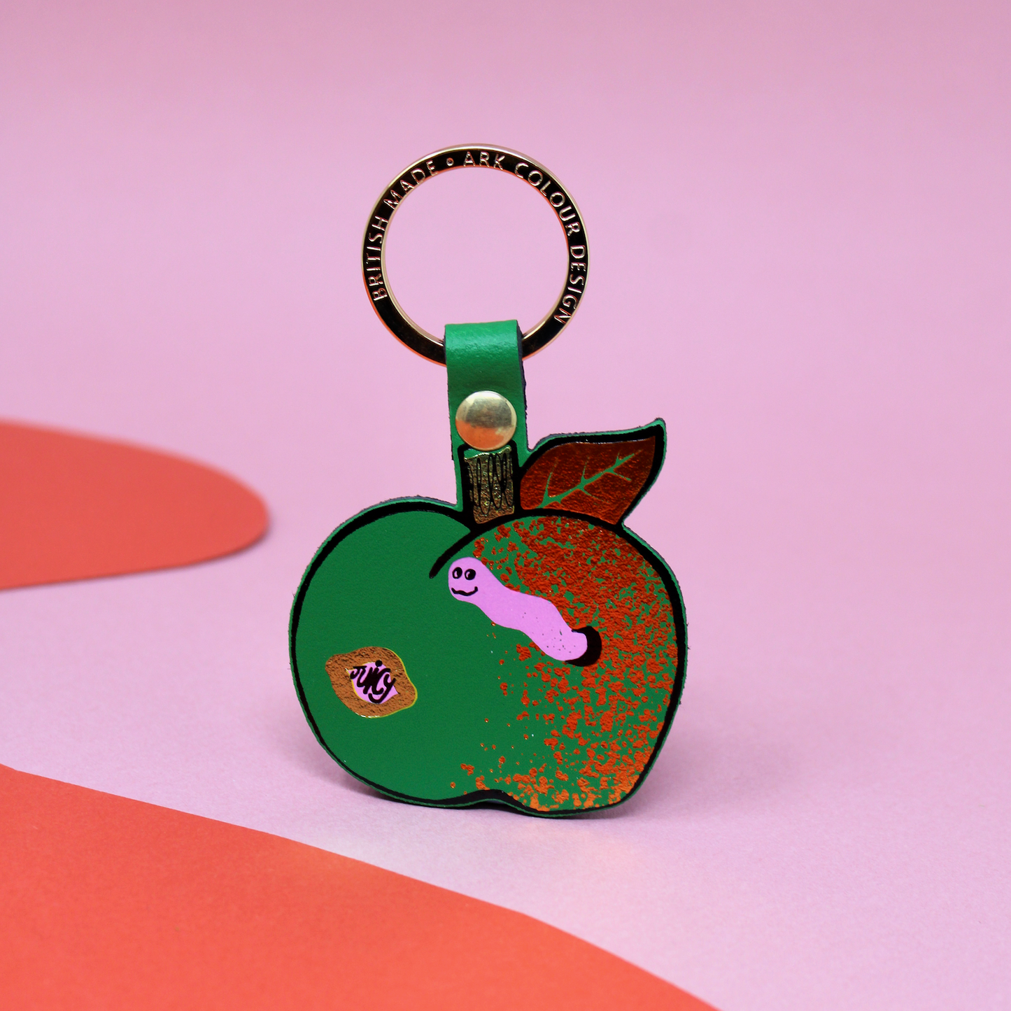 Juicy Apple Keyring: Green