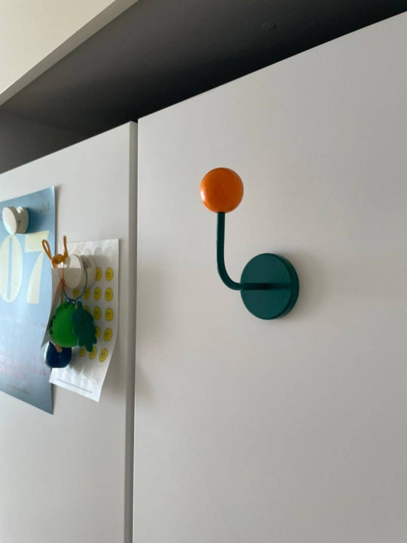 Color Block Magnetic Hook for Bags, Clothes and Hats: Mint and Black