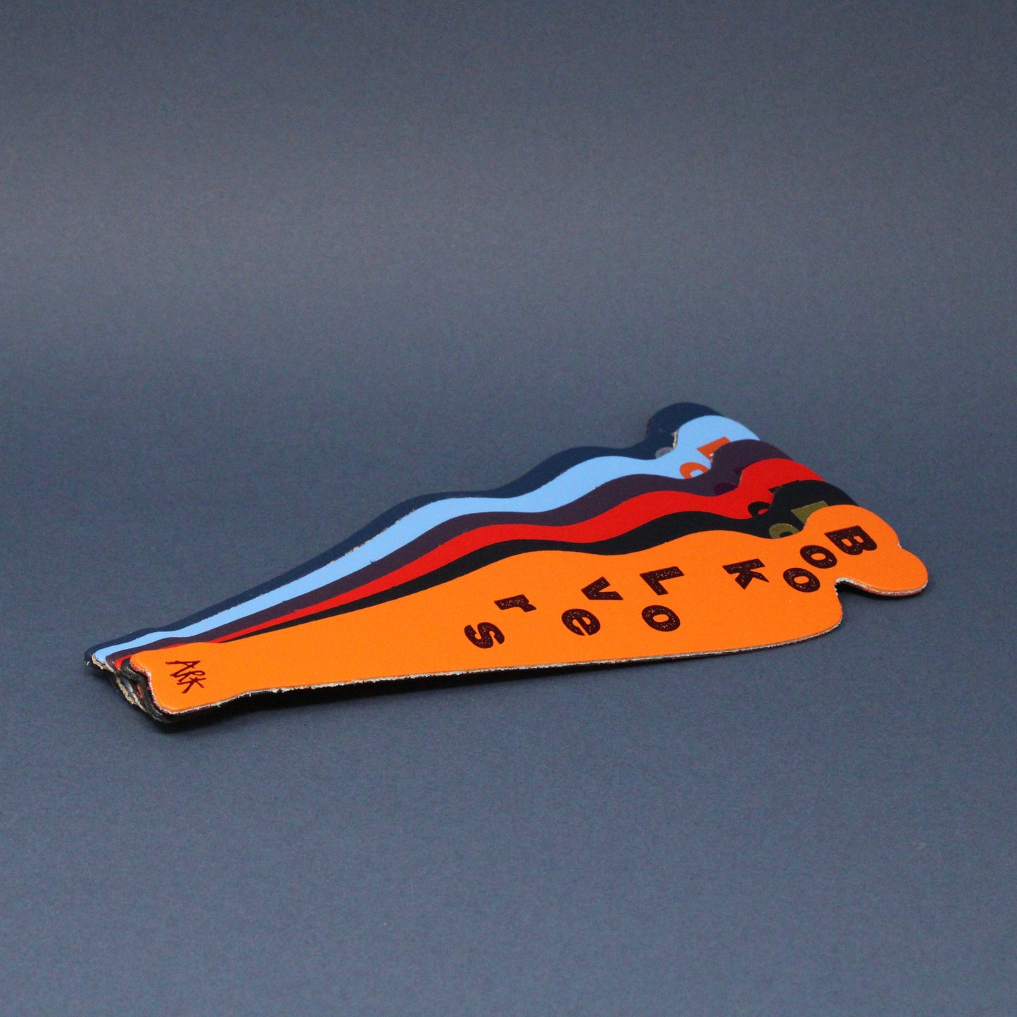 Book Lover Bookmark: Cream/Orange