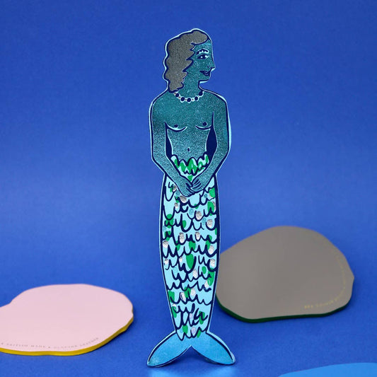Mer-Woman Bookmark: Pale Blue