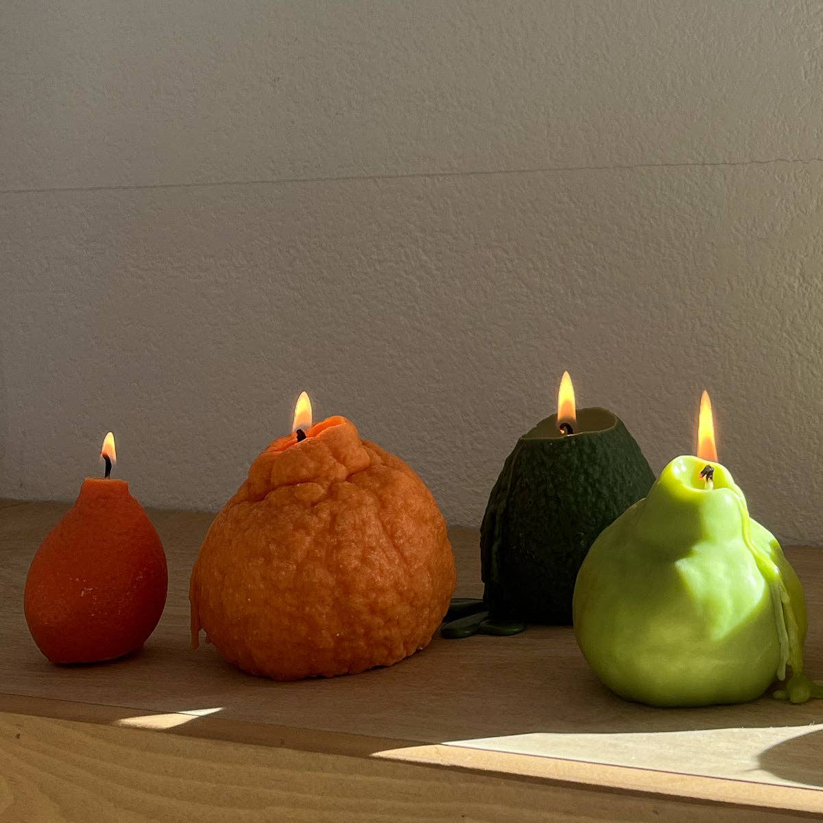Large Dekopon Citrus Candle: Orange / Citrus / Single Sumo