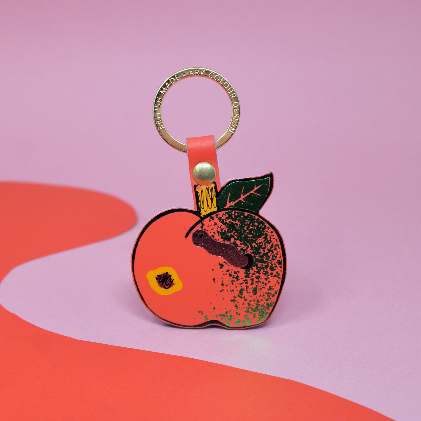 Juicy Apple Keyring: Green