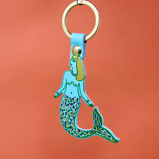 Mermaid Key Fob: Turquoise