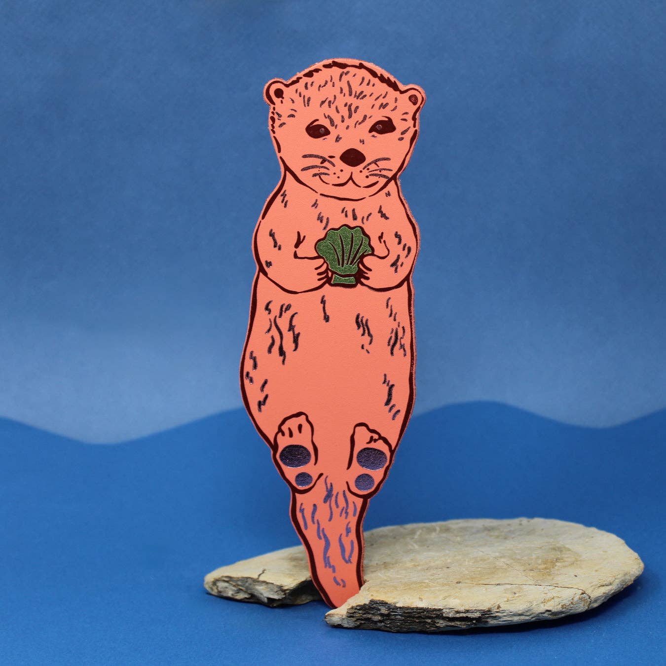 Otter Bookmark: Dusty Pink