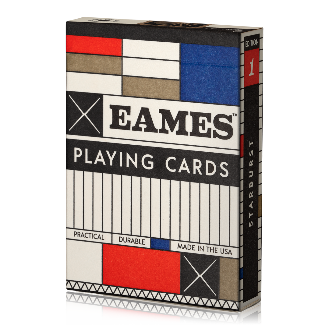 Eames "Starburst" Playing Cards: Blue