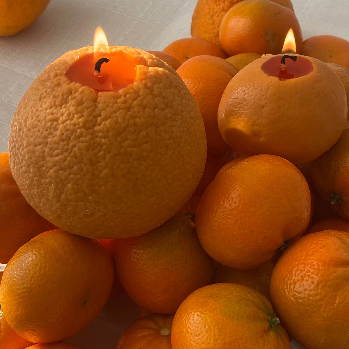 Large Orange Candle: Orange / Blood Orange / Single Orange