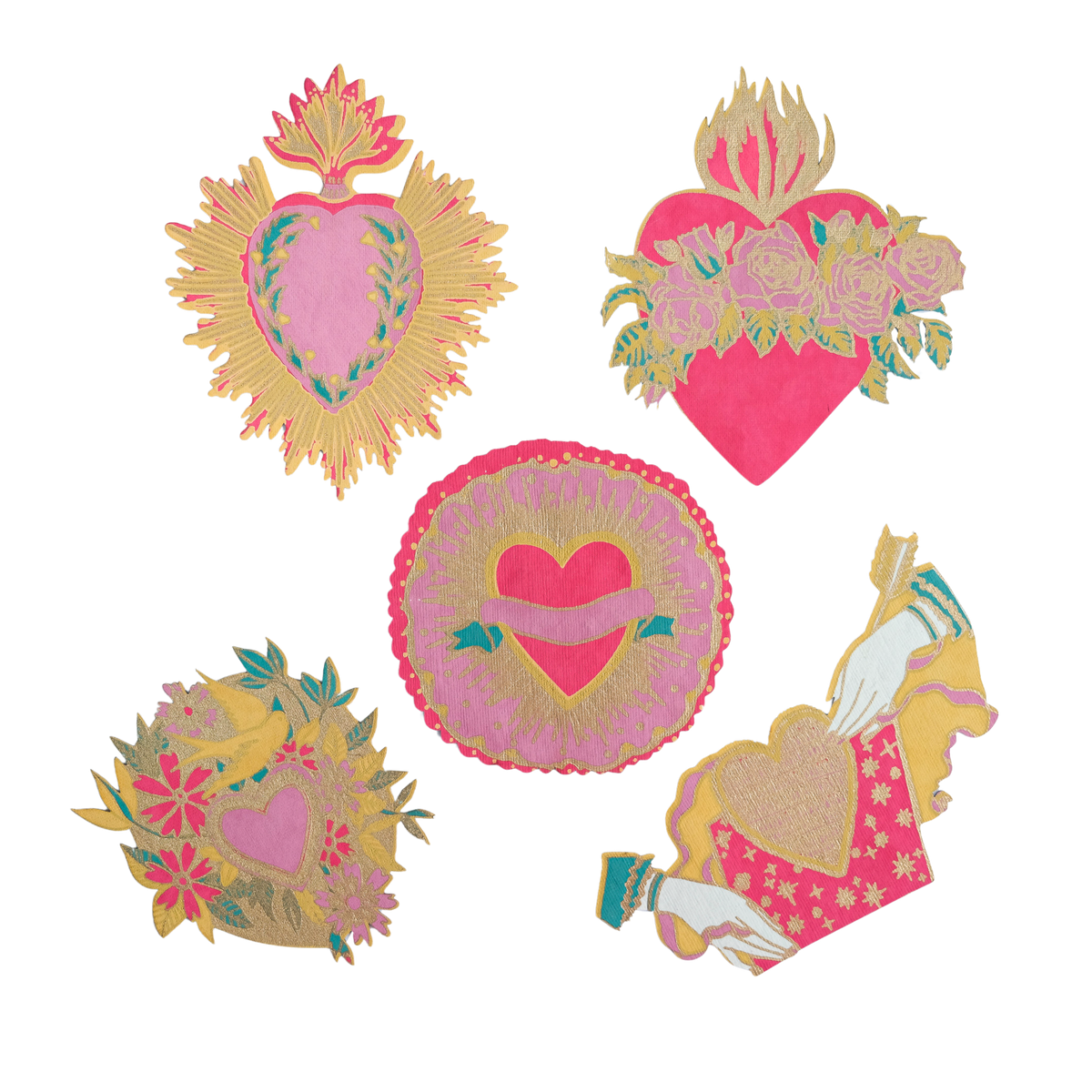 LOVE HEART NOTECARD SET