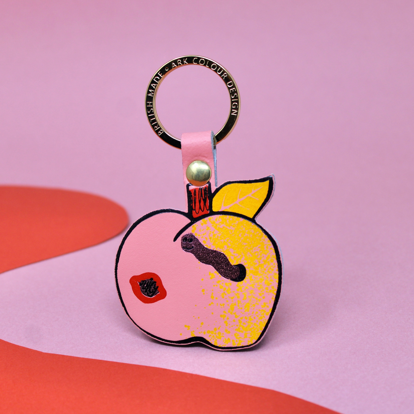 Juicy Apple Keyring: Green