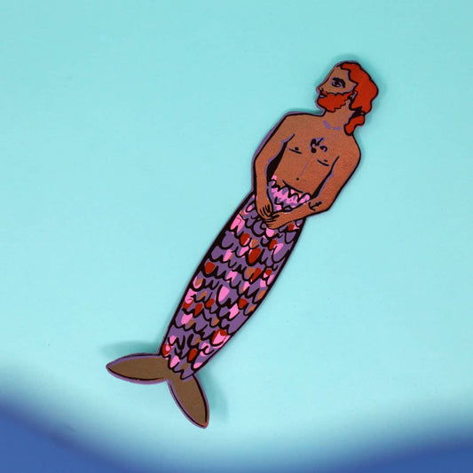 Mer-Man Bookmark: Lilac