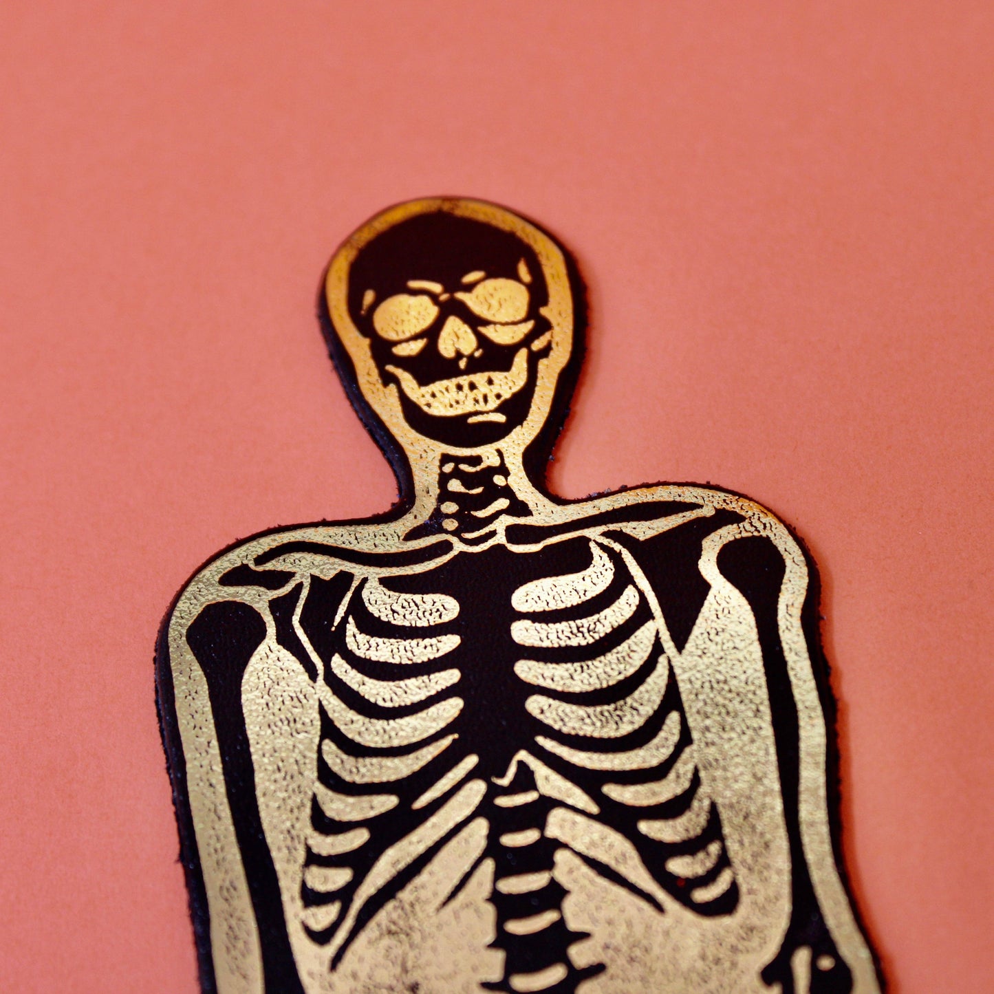 Skeleton Bookmark - You Read Right Through Me: Cream