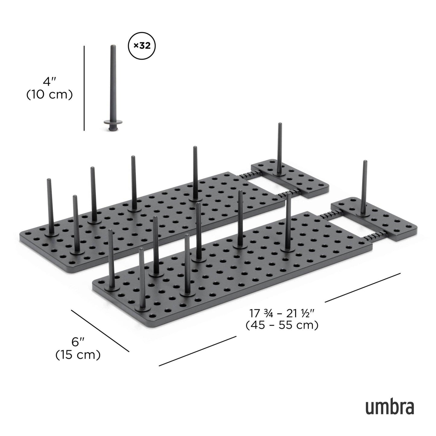 Peggy Drawer Organizers, Set of 2: White / 2-Pack