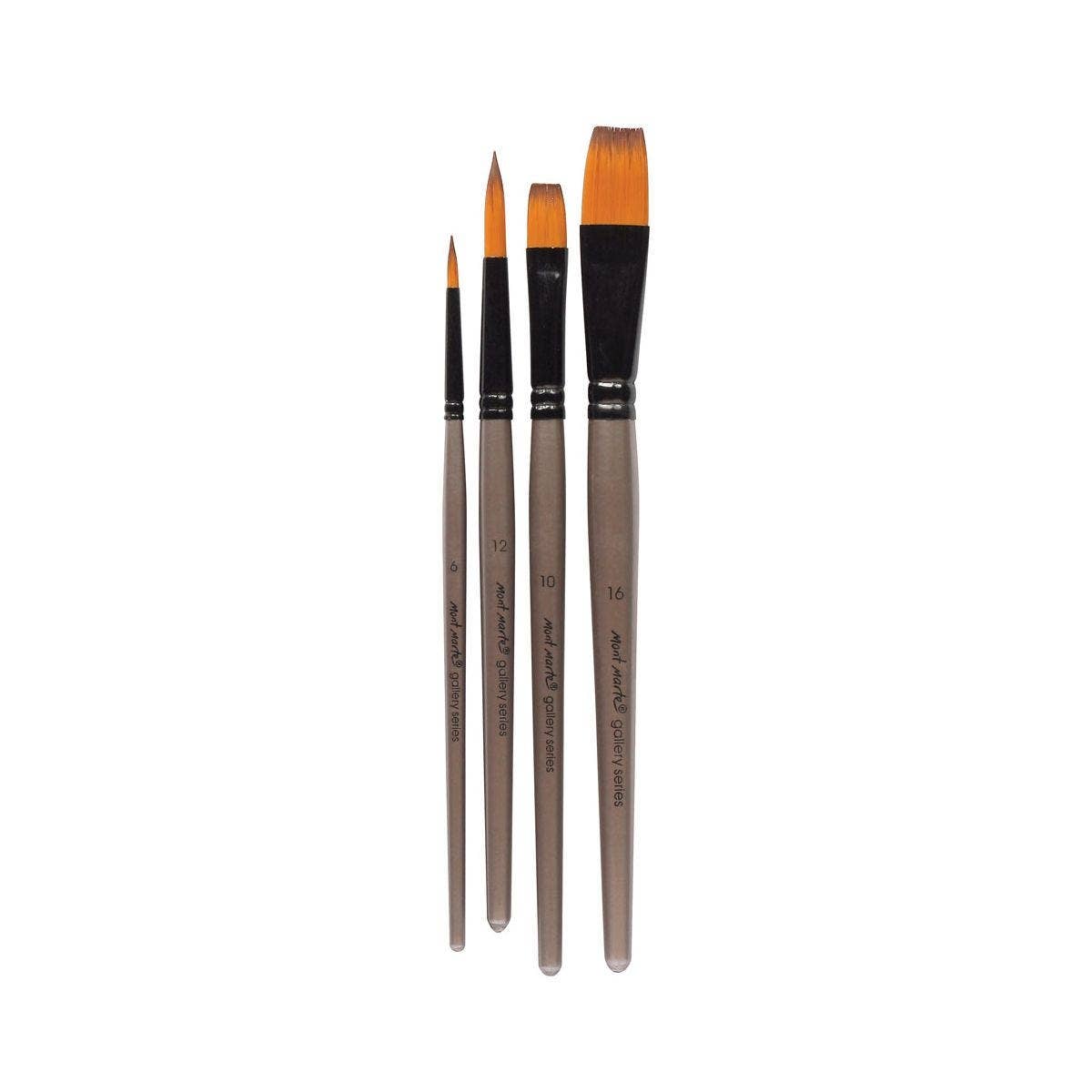 Gallery Series Brush Set Acrylic 4pc