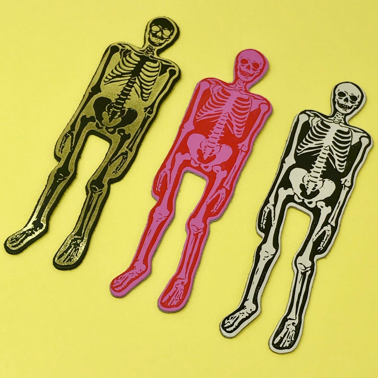 Skeleton Bookmark - You Read Right Through Me: Cream