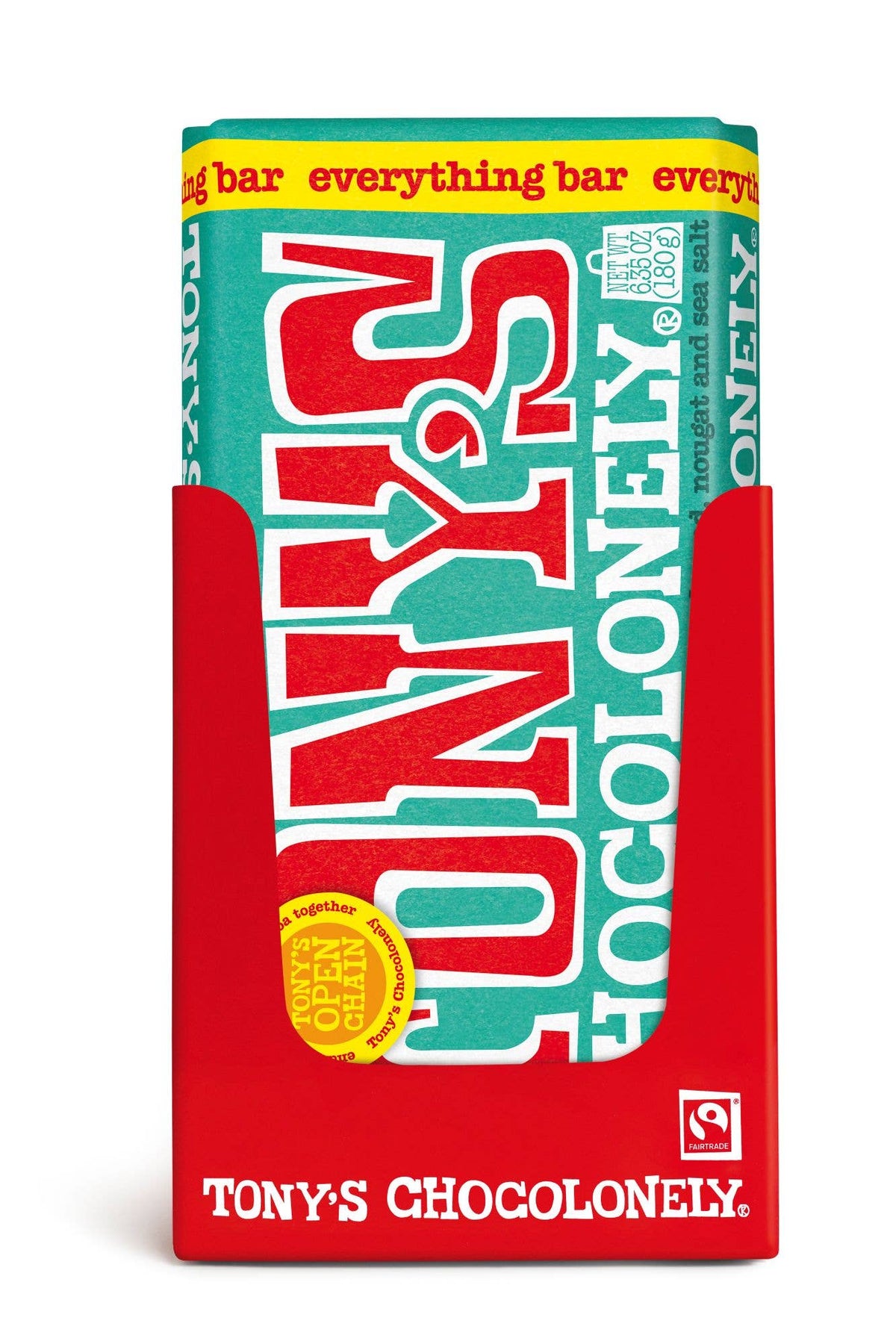 Everything Bar: Milk caramel almond nougat pretzel sea salt