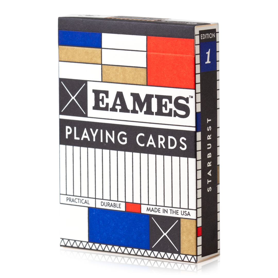 Eames "Starburst" Playing Cards: Red