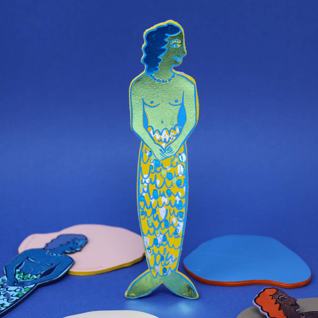 Mer-Woman Bookmark: Pale Blue