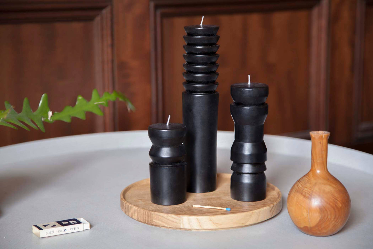 Totem Candle - Medium Black