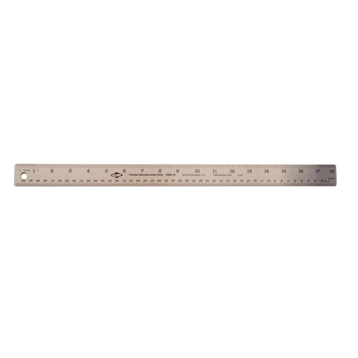 STAINLESS STEEL FLEX RULER*: 18in