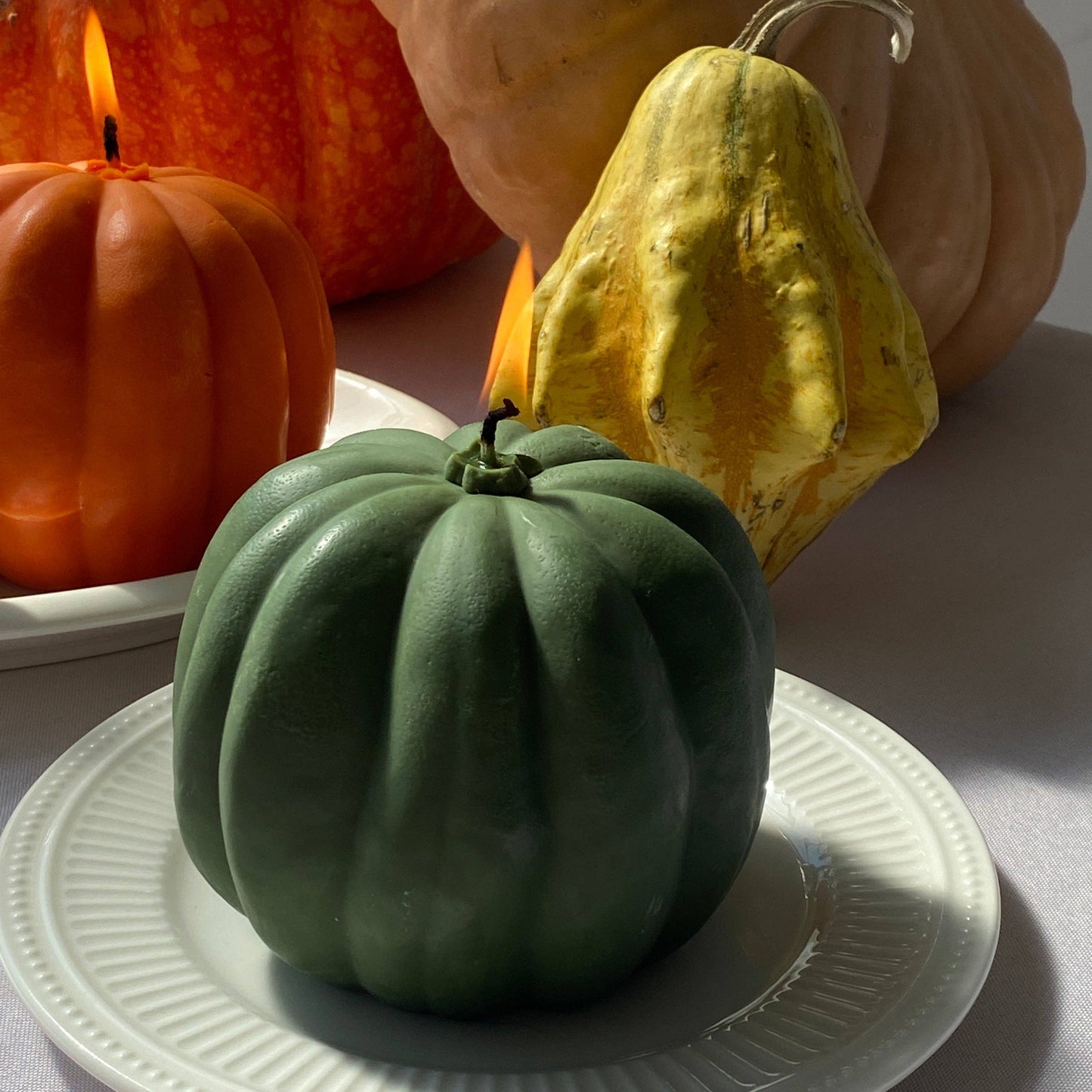 Pumpkin Candle - Green: Green / Pumpkin Pie