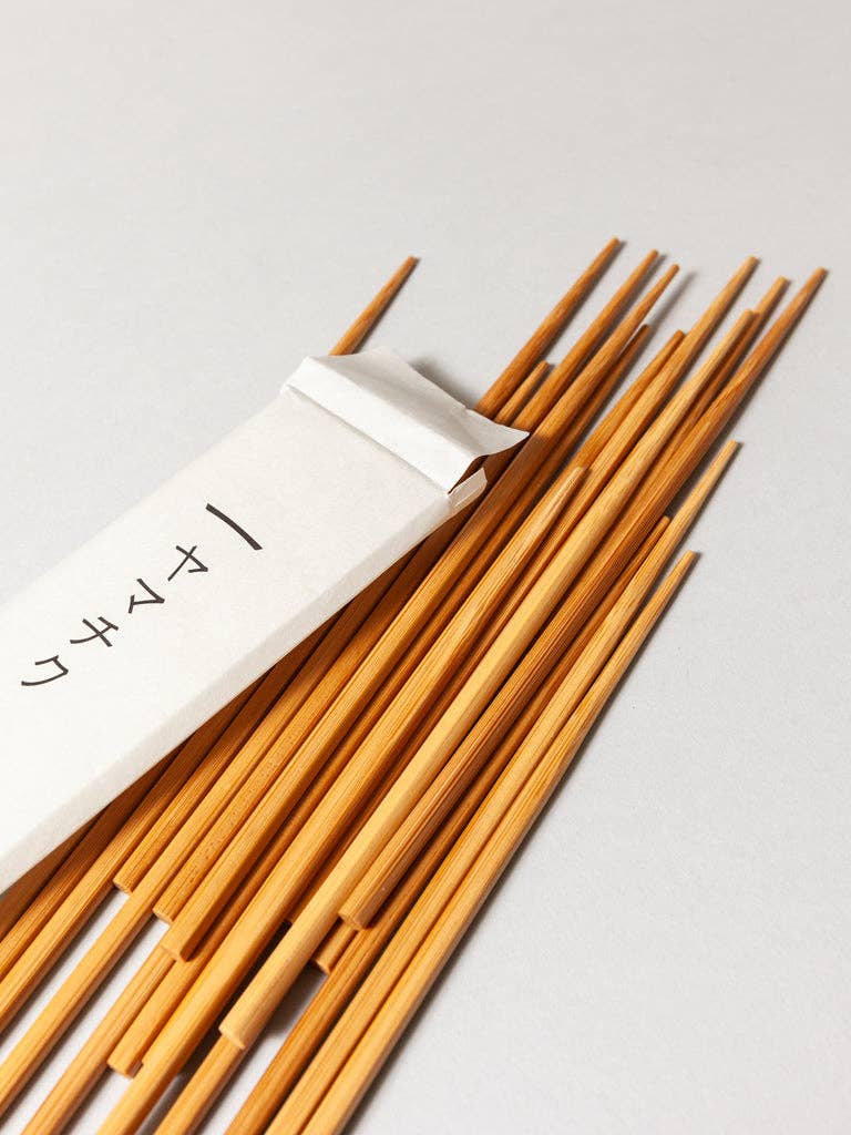 Susu Round Bamboo Chopstick Set - Natural, Set of 10