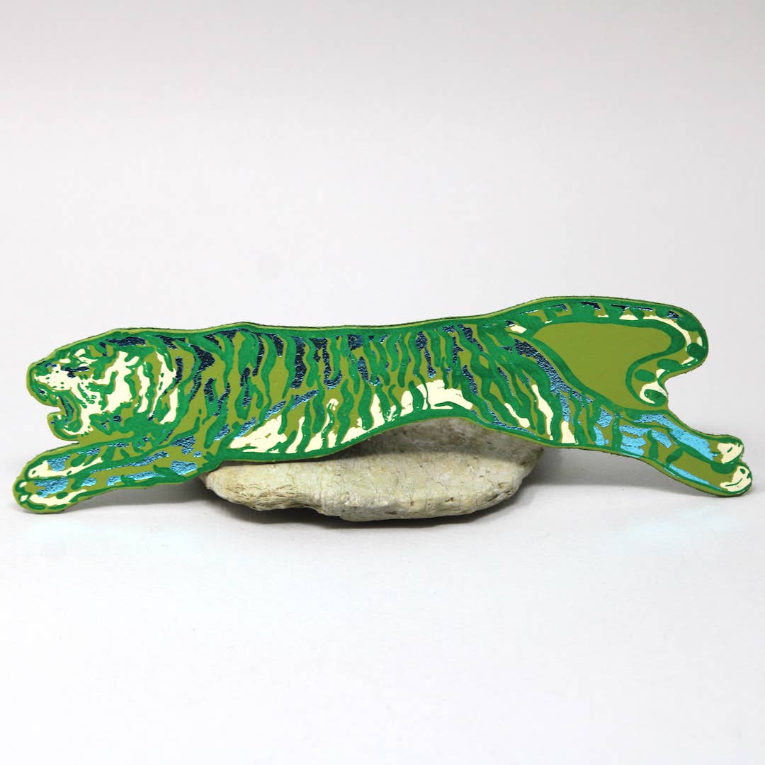 Tiger Bookmark: Cream