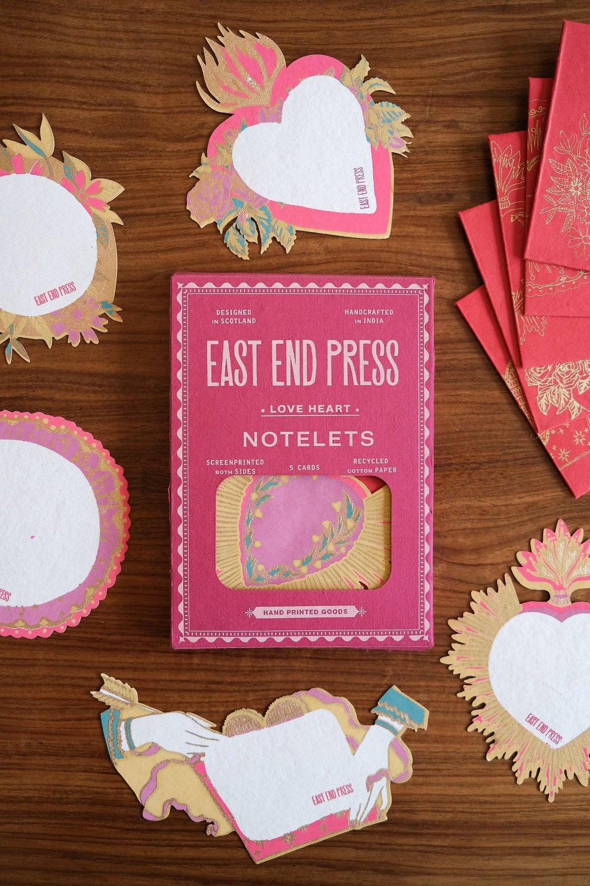 LOVE HEART NOTECARD SET