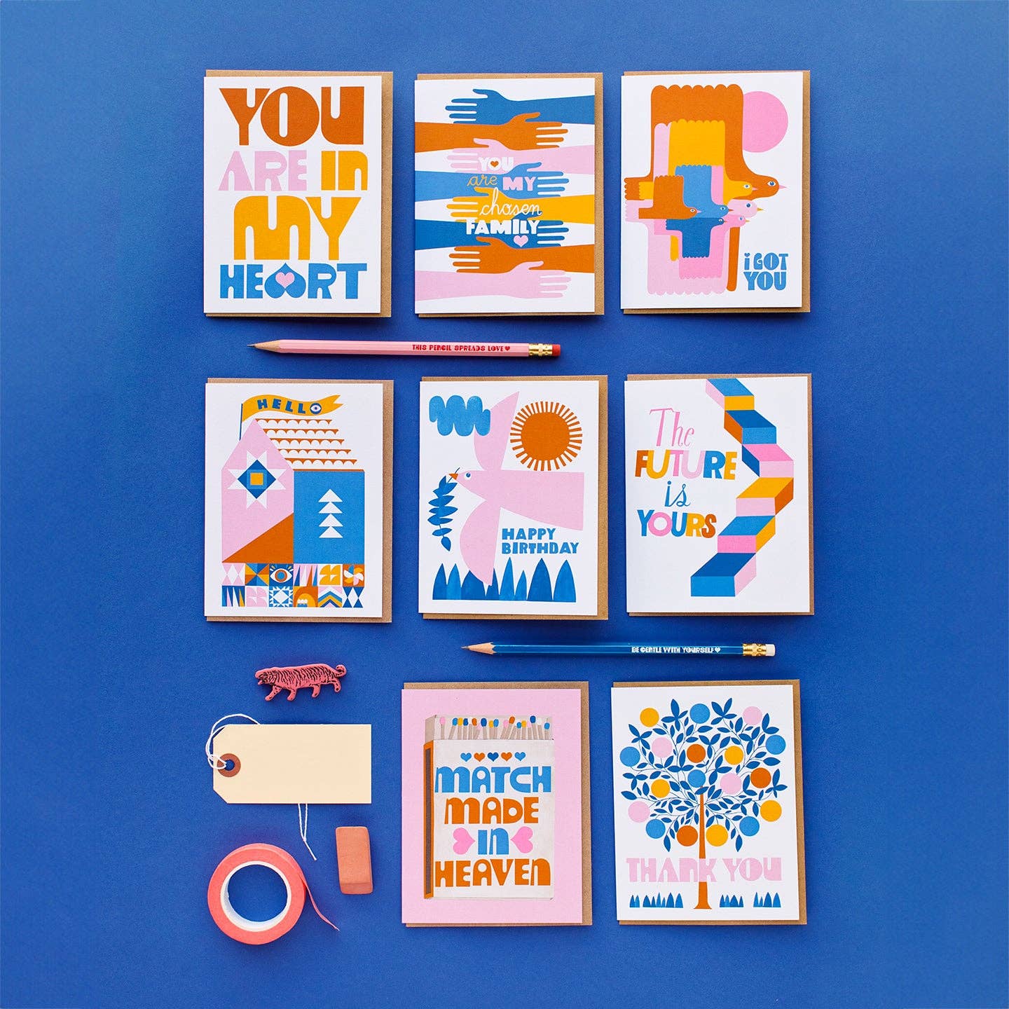 Happy Birthday Pink Bird Greeting Card