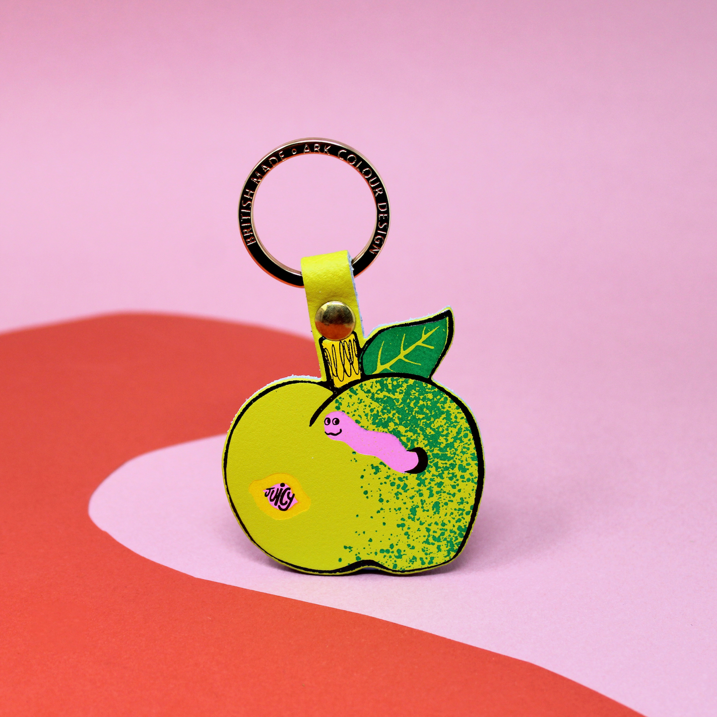 Juicy Apple Keyring: Green
