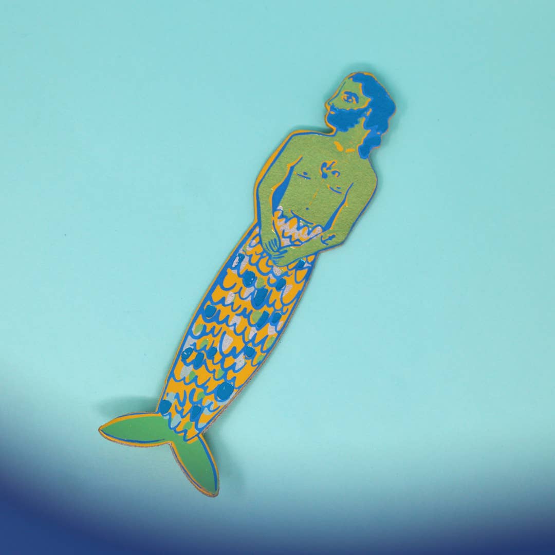 Mer-Man Bookmark: Lilac