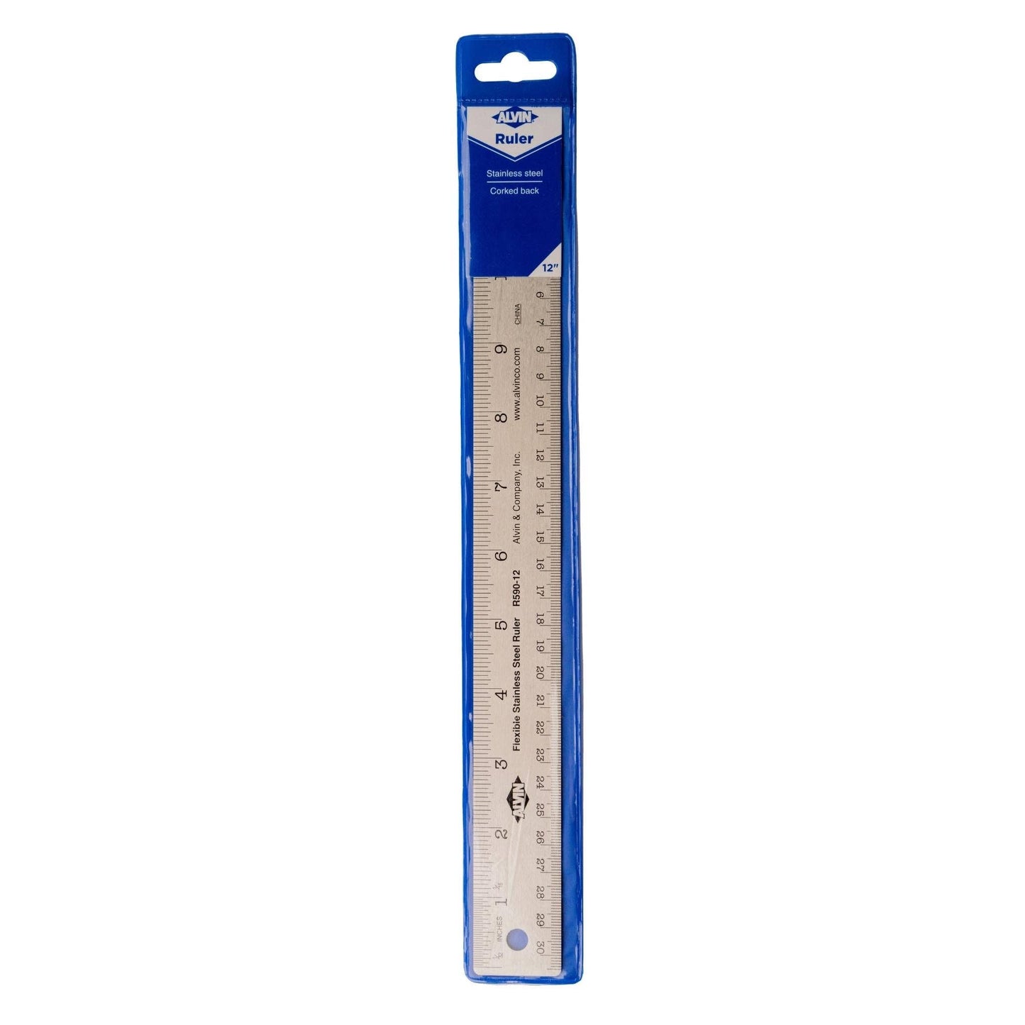 STAINLESS STEEL FLEX RULER*: 18in