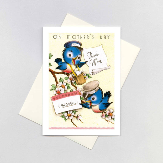 Blue Bird's Greeting - Mother's Day Card