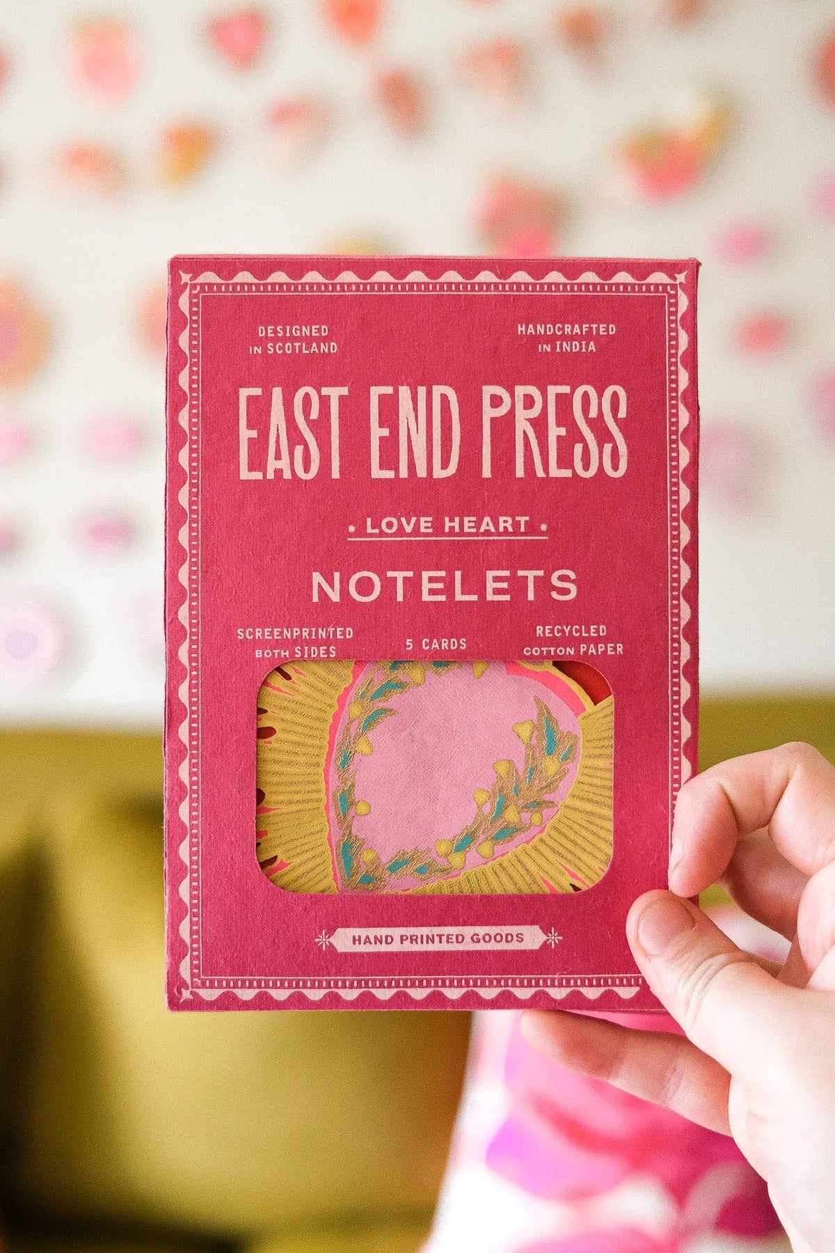 LOVE HEART NOTECARD SET