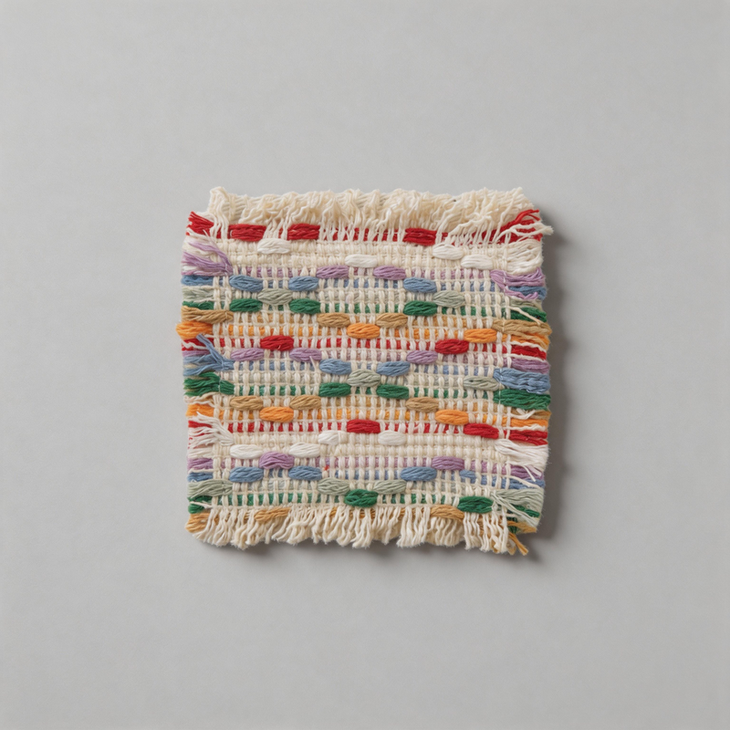 Woven Table Mat Coaster: Pink / One Size