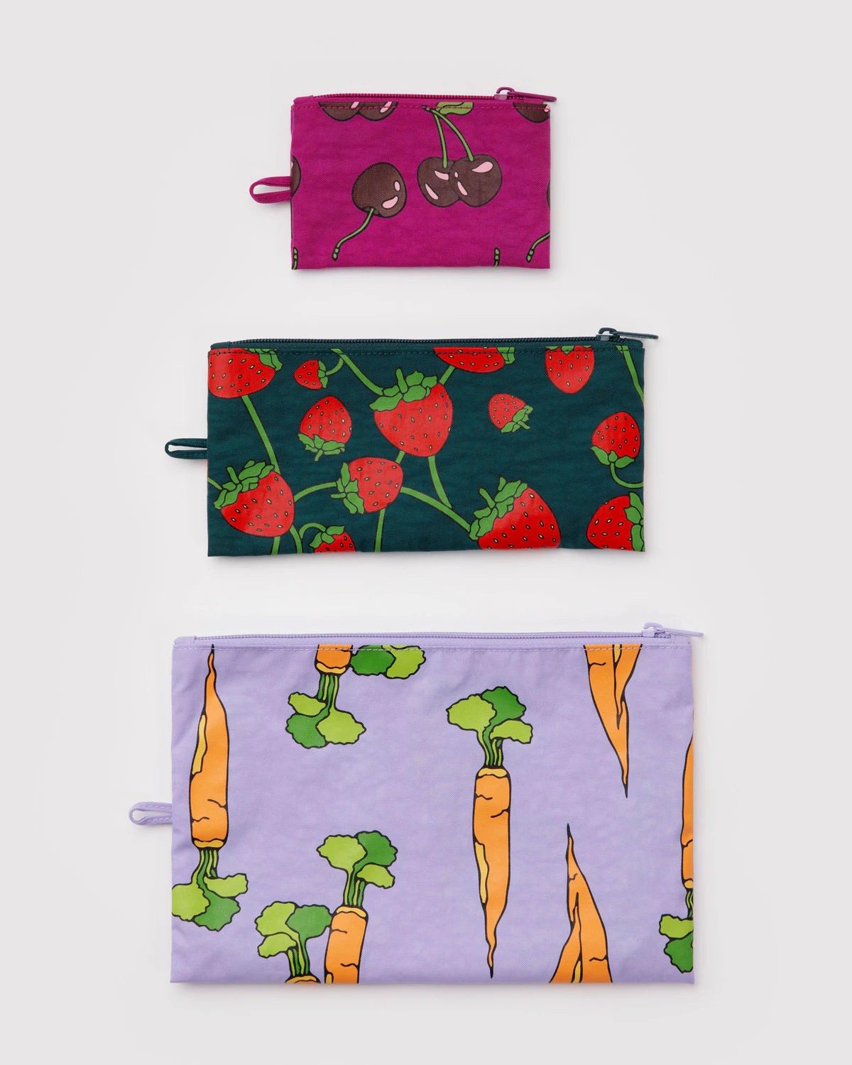 Baggu Flat Pouch Set of 3