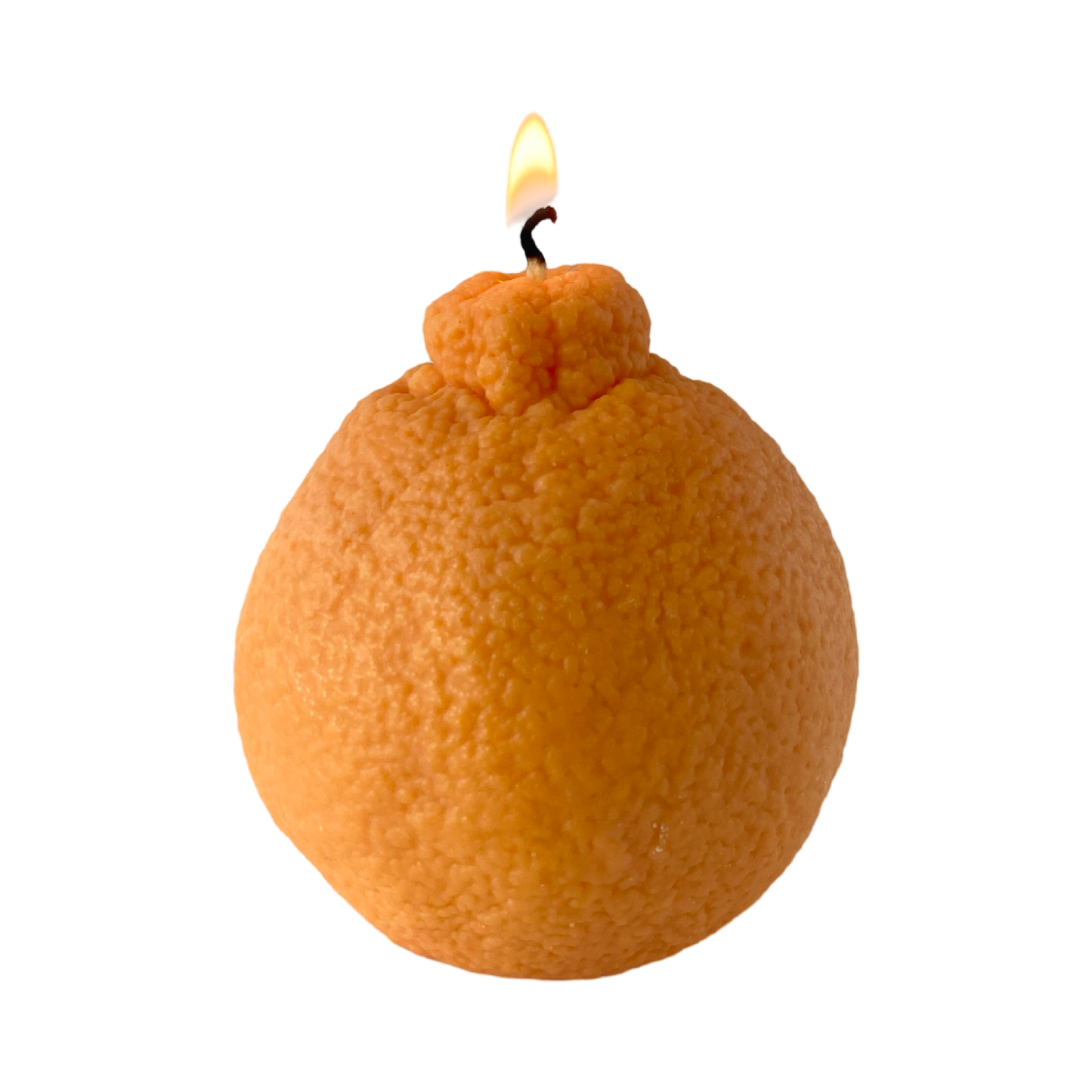 Large Dekopon Citrus Candle: Orange / Citrus / Single Sumo