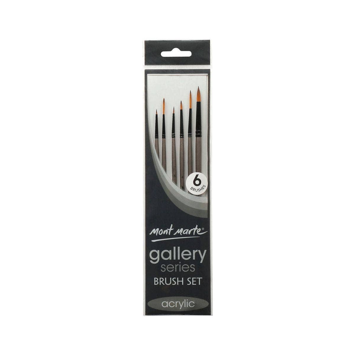 Gallery Series Brush Set Acrylic 4pce