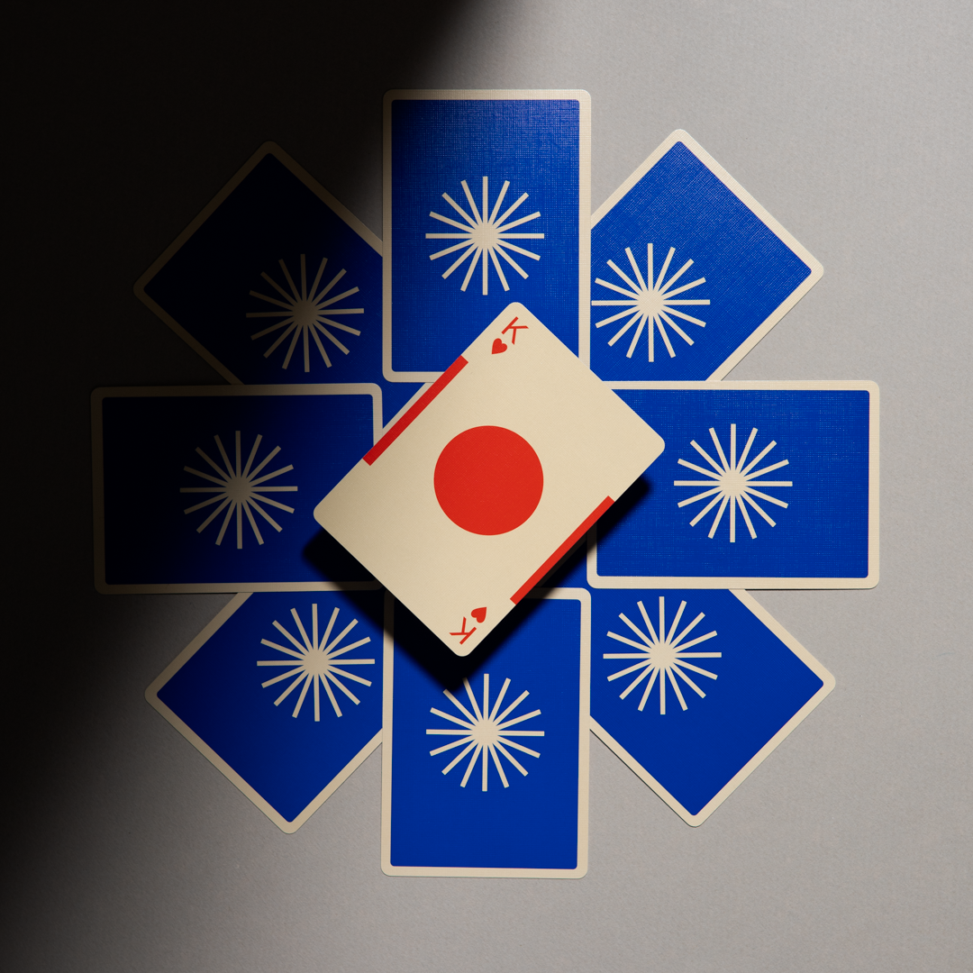 Eames "Starburst" Playing Cards: Blue