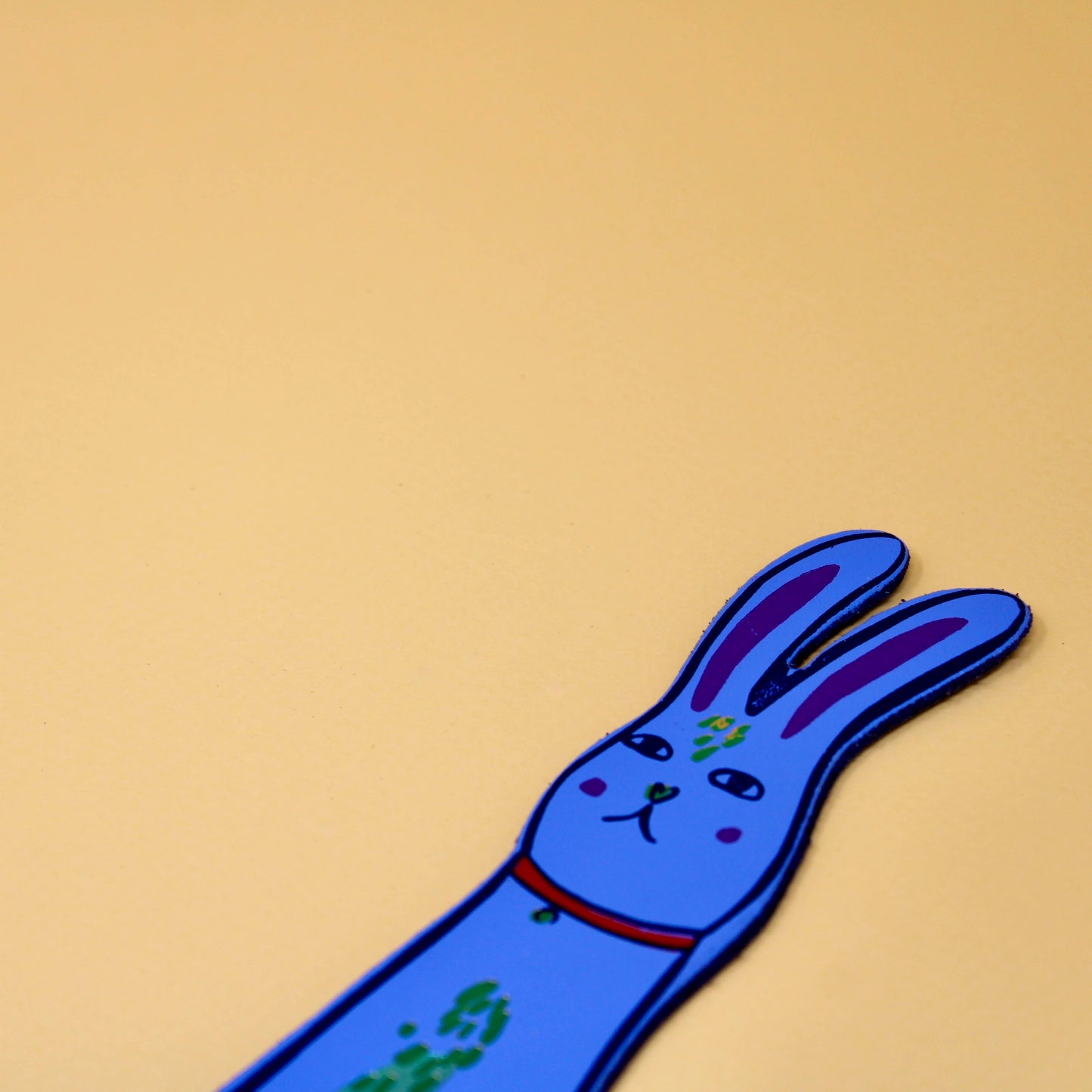Cute Bunny Bookmark: Cream