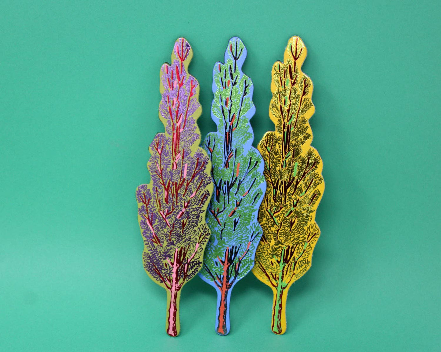 Tree hugger Magnet: Cornflower