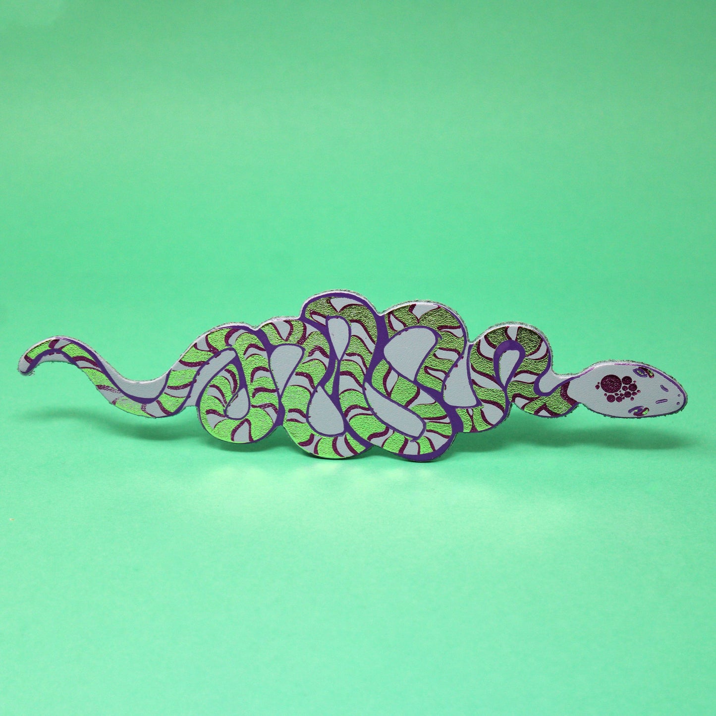 Snake Bookmark: Dark Red