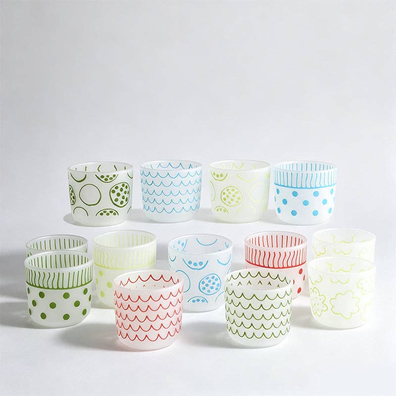Polka Dot Cup: Red / Flower/One Size